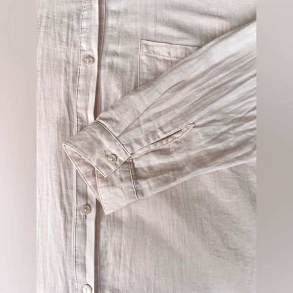 * F21 | Oversized Cream Button-down Cotton Shirt - Picture 8 of 16